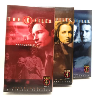 The X-Files Boxed Set Season 4 Volume 7 VHS 3 Tape Collection 1999 - Image 1 of 4