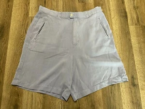 Tommy Bahama Shorts, Women's Size 14, Purple, 100% Silk, Pockets - Picture 1 of 11