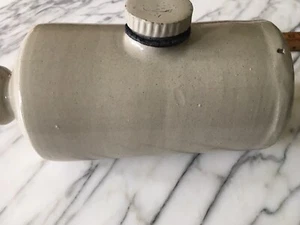 Vintage Enamled? Metal Hot Water Bottle, holds 2 quarts - Picture 1 of 15