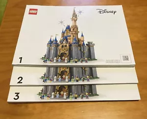 3222 LEGO 2023 Disney Schloss NUR ANLEITUNGSBÜCHER Bände 1-3, Anleitung Lot 495 - Bild 1 von 2