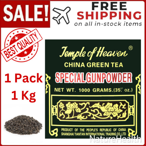 Temple of Heaven China Green Tea Special Gunpowder 1 Kilo Guaranteed Authenti...