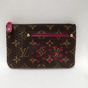 LOUIS VUITTON Monogram Perfo Pochette Plat Cles M95219 B17cm x H11cm x 4cm Gebraucht - Bild 1 von 10