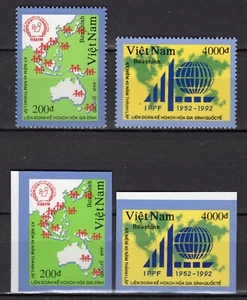 Vietnam 1992 Family Plan set PERF + IMPERF clean MNH - Picture 1 of 1
