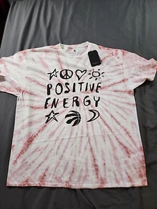 NWT Toronto Raptors Junk Food Red Positive Message Tie-Dye T-Shirt - Picture 1 of 6
