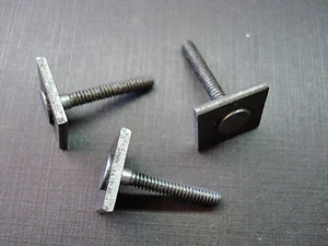 3 pc 1950 1951 Buick windshield division outer moulding bolts clips 4574744 NORS - Picture 1 of 7