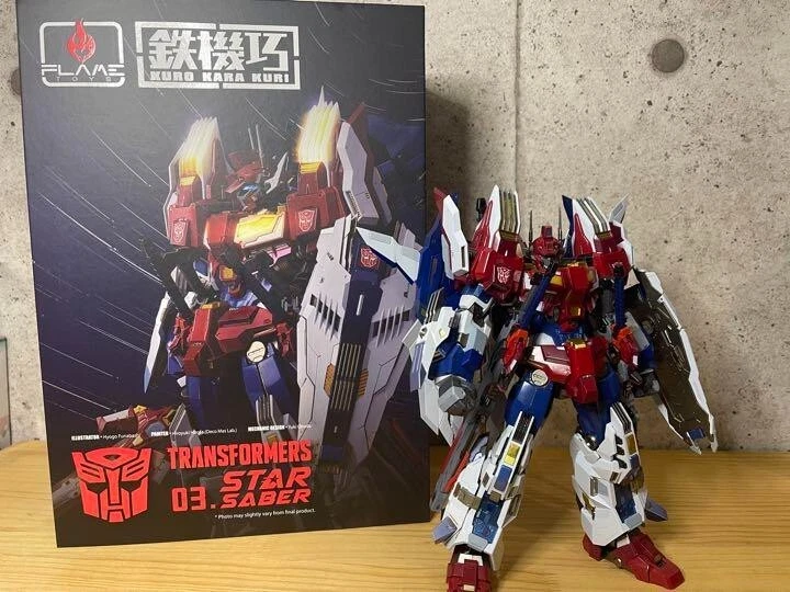 Flame Toys Transformers 03 Star Saber Kuro kara kuri Figure From Japan USED - Image 1 of 1
