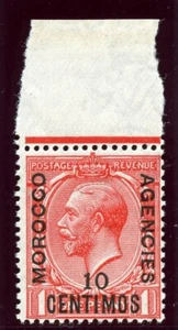 Morocco Agencies 1914 KGV 10c on 1d scarlet superb MNH. SG 130. Sc 50. - Picture 1 of 2