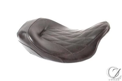 Harley-Caballe Street Glide CVO 2010 10 FLHXSE marrón asiento delantero Pillion fabricante de equipos originales Foto 1 de 4