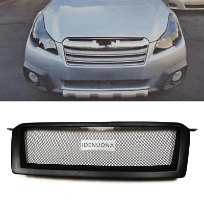 Cubierta de rejilla de parachoques delantero para Subaru Legacy 5th 2013-2014 negro mate Foto 1 de 4