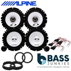 ALPINE VW Amarok 1000 Watts Front Door & Rear Door Car Speakers Upgrade Kit - Picture 1 of 4