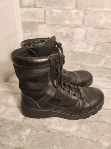 US Army Original Swat Mens Boots Size 10 Metro Air 9" Side Zip Black - Picture 1 of 4