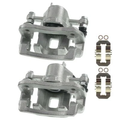 2x Pinzas de freno traseras izquierda y derecha con soporte para Hyundai Sonata 2008 2009 2010 Foto 1 de 4