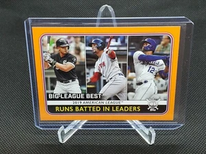 2020 Topps Big League Best Orange Abreu Bogaerts Soler RBI Leaders #245 Red Sox - Picture 1 of 1