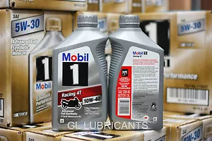 Mobil 1 Racing 4T 10W40 Motorcycle Oil 6-Quart 5.676 Liter - Picture 1 of 1