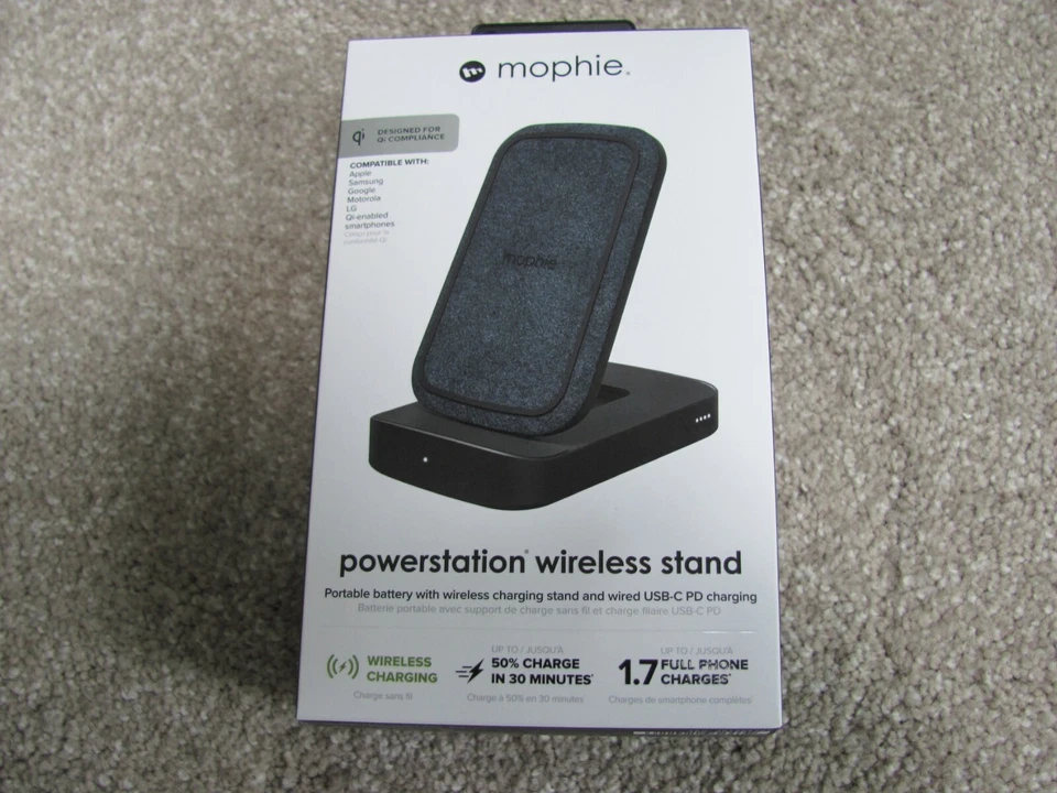 mophie Powerstation Wireless Stand 8000mah Phone Battery Charger