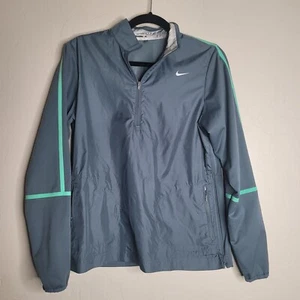 Camisa de golf Nike Climafit para mujer M verde 1/4 cremallera viento lluvia chaqueta - Imagen 1 de 4