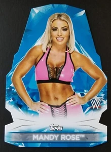 2021 Topps Wwe Women's division Mandy Rose Diamond Cuts Blue 10/25 - Picture 1 of 2