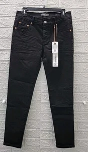 New Purple Brand Slim Fit Low Rise Stretch Waist Jean Black Size 32 - Picture 1 of 5