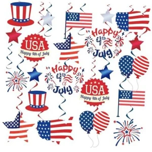 22Pcs 4th of July Decorations (USA) Party Hanging 4th of July Party - Picture 1 of 6