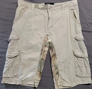 Pantalones Cortos de Carga Y2K Carbon para Hombre 34 Upcycle Únicos Largo Ligero Reelaboración Floral - Imagen 1 de 18