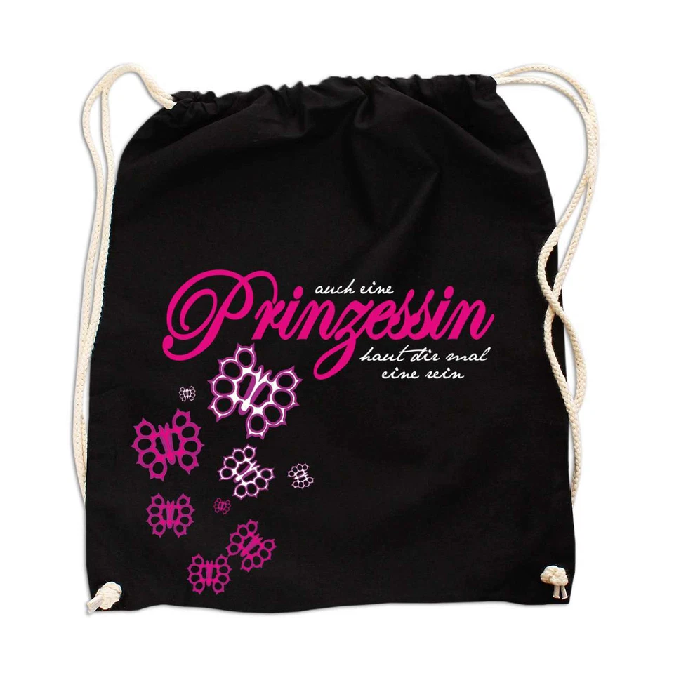 Rucksack Tasche Beutel Auch eine Prinzessin haut dir mal eine rein Princess