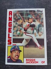 1984 Topps #100 - Reggie Jackson - California Angels. Nice Card!!