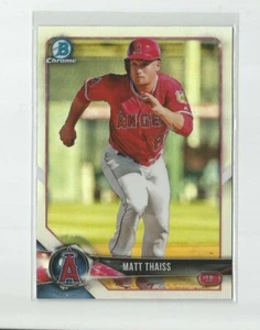 Bowman Draft 2018 cromo mate refractor Thaiss #bdc-166 Los Ángeles - Imagen 1 de 1