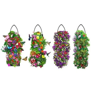 Hanging Flower Garden Seed Kit w Soil: Butterfly, Hummingbird, Petunia, Shady - Picture 1 of 9