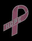 Women's Breast Cancer Ribbon (Hope, Fight Or Cure) Rhinestone T-Shirt