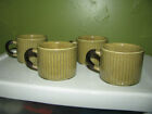  Set Of 4 Tiny Stoneware Tea Coffee Espresso Mugs Cups 2 Ounce Stackables Japan