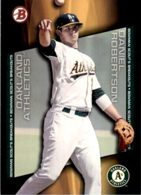 2014 Bowman Draft Scouts Breakout Daniel Robertson Oakland Athletics #BSB-DR - Imagem 1 de 2