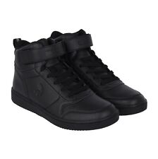 SHAQ Mens All-Black Heights Sneakers - High-Top Basketball Trainers Sizes 7-11