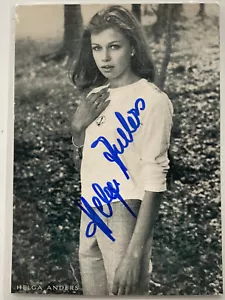 Helga Anders - Film - original Autogramm - Größe 14 x 9 cm - Bild 1 von 1