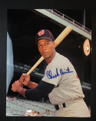 Chuck Hinton Signed 8x10 Color Photo NON-CERT #32 Washington Senators MLB AUTO! - Image 1 of 2