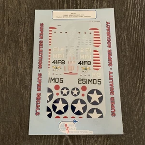 Calcomanías de modelo de avión: USN y USMC Wildcat Aces 48-397 - Imagen 1 de 3