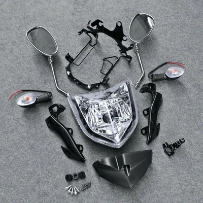 Headlight Headlamp Lamp Black Motorcycle Front Fits for YAMAHA FZ1N  2006-09 - Image 1 of 3