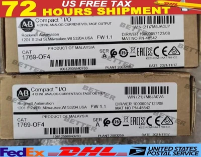 NEW AB 1769-OF4 SER A CompactLogix 4 Pt A/O C and V Module 1769OF4 2023 - Image 1 of 2