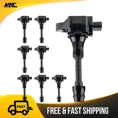 Juego de 8 bobinas de encendido para Nissan TITAN 2008-2015 2007-2015 Nissan Armada UF551 Foto 1 de 4