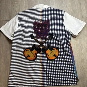 Robert Graham Limited Edition Shirt Herren Large L Gitarre bestickt Musiker - Bild 1 von 9