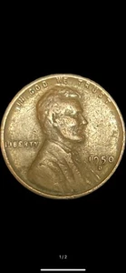 1950 D Wheat Penny Error-Off Centered-Rare - Picture 1 of 2