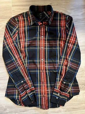 Camisa para mujer J Crew escocesa escocesa escocesa corte ajustado abotonada talla 4 nueva sin etiquetas Foto 1 de 3