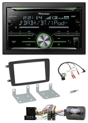 Pioneer Bluetooth Lenkrad DAB 2DIN USB CD Autoradio für Mercedes C 00-04 W203 Le - Bild 1 von 4