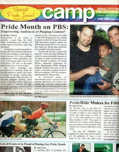CAMP Kansas City LGBTQ News Magazine June 2005 SPECIAL GAY PRIDE DOUBLE ISSUE! - Picture 1 of 1