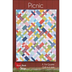 PICKNICK QUILT MUSTER ~ von Cluck Cluck Nähen ~ Krippe, Schoß, Überwurf, Zwilling, Königin, König - Bild 1 von 2