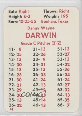 1984 APBA Baseball 1983 Season Danny Darwin - Image 1 of 2