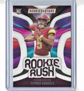 Panini Rookies & Stars 2024 Jayden Daniels Rookie Rush RC #RR-JDS - Imagen 1 de 1