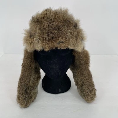 Mad Bomber Original Supplex Rabbit Fur Lined Winter Hat Size L - Image 1 of 4