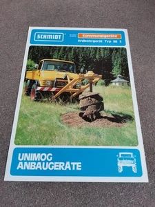 Mercedes Benz Unimog U 900 Earth Auger BE3 Alfred Schmidt Brochure 1988 Brochure - Picture 1 of 3