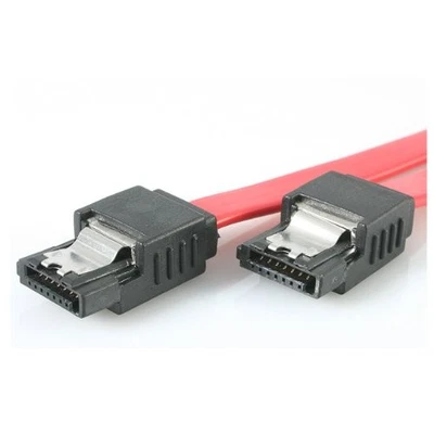 Startech 8in Latching Sata Cable - Male Sata - Male Sata - 8 - Red (lsata8)" - Image 1 of 3