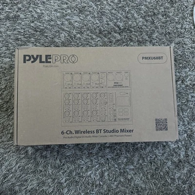 Pyle Pro 6 Channel Wireless BT Studio Mixer - PMXU68BT Brand New Sealed - Image 1 of 3